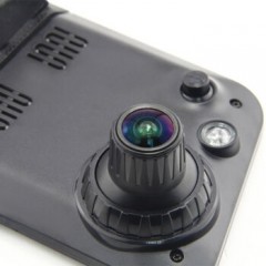 凌度 (BLACKVIEW) HS950A 高清行车记录仪 双镜头后视镜 汽车用品 黑色