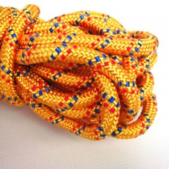 凹凸 AT6725 30米 登山绳救生绳逃生绳户外伞绳安全绳消防绳 黄色/蓝色（单位：条）