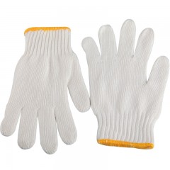 新越昌晖 劳保手套加厚加绒耐磨 白线手套棉手套 工地工作手套 男女/12副B11409