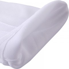 新越昌晖 劳保手套白手套 薄 礼仪手套文玩手套 马术/阅兵/交警手套 男女无按扣10副F31009