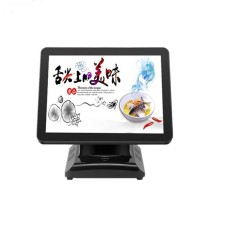 国产 15寸双屏单屏电容式触摸收银机收款机超市奶茶餐饮一体机