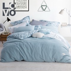 LOVO 罗莱生活出品床品纯棉全棉四件套水洗棉时尚被套床单床上用品