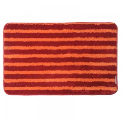 富兴 地毯浴室毯现代简约欧美条纹地垫卫生间可机洗弹力丝家用毯