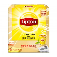 Lipton/立顿 黄牌红茶叶S100 一次性酒店办公袋泡茶包立顿红茶100包x2g/盒
