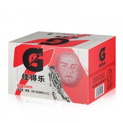 佳得乐 西柚味运动饮料600ml*15瓶/整箱 功能饮料