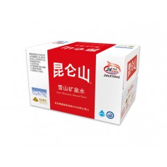 昆仑山 雪山矿泉水510ml*24瓶*2箱(或发4箱12瓶入礼盒装的)