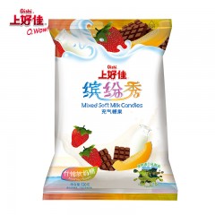 上好佳 软奶糖120g/袋草莓牛奶哈密瓜巧克力4种口味