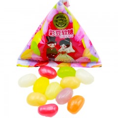 徐福记 彩豆软糖 什锦味500g婚庆装果汁喜糖 儿童零食糖豆散装批发
