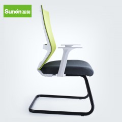 圣奥 电脑椅艾伦C升级款休闲椅简约办公椅 弓形椅 钢制脚椅子