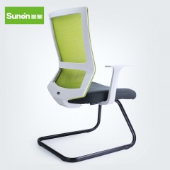 圣奥 电脑椅艾伦C升级款休闲椅简约办公椅 弓形椅 钢制脚椅子