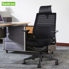圣奥 智者现代简约电脑椅 经理室高管主管椅子带头枕腰托