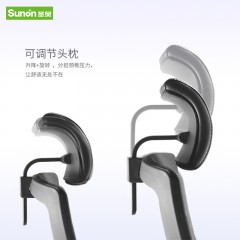 圣奥 智者现代简约电脑椅 经理室高管主管椅子带头枕腰托