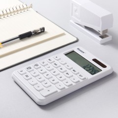 晨光 标朗计算器 桌面型 太阳能纽扣 双电池计算机ADG9813