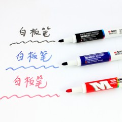晨光 白板笔易擦办公用品红黑蓝色白板可擦笔大容量记号笔