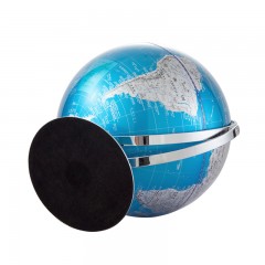 齐心 B1015地球仪金属大号高清教学用360度旋转办公室书房摆件