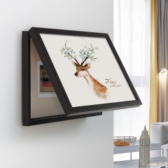 朗格 电表箱装饰画免打孔现代简约遮挡配电箱北欧客厅挂画电源箱开关盒
