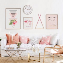 朗格 北欧风格客厅装饰画现代简约挂画创意组合大气沙发背景墙餐厅壁画