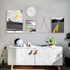 朗格 北欧风格客厅装饰画现代简约挂画创意组合大气沙发背景墙餐厅壁画