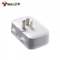 公牛 转换插头多功能一转多插座转换器插线板不带线插排大功率16A GN-B5030