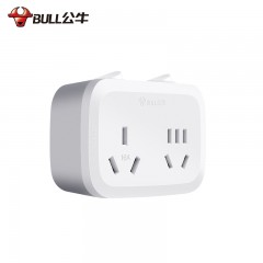 公牛 转换插头多功能一转多插座转换器插线板不带线插排大功率16A GN-B5030