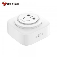 公牛 定时器插座充电插头10A大功率循环自动断电家用智能开关控制 GND-2盒