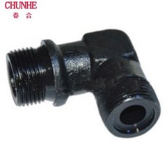 春和 液压碳钢卡套直角弯头公英制1/2/3/4/6分8/10/12/14/16MM铜管接头