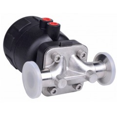 国产 SI硅胶膜片不锈钢快装316L卡箍式气动隔膜阀