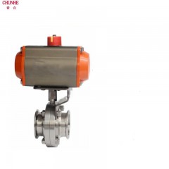 春合 不锈钢316快装卡箍式气动蝶阀|碟阀 D681X-10R