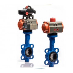 春合 橡胶不锈钢板对夹连接气动蝶阀|气动碟阀厂家 D671X-10Z