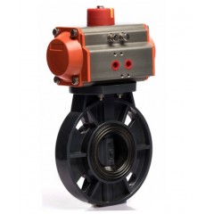 春合 对夹连接UPVC塑料气动蝶阀 D671X-10U