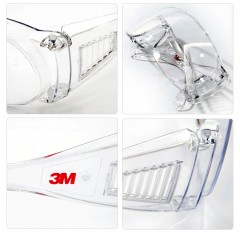 3M 1611护目眼镜骑行摩托车防风防尘防沙防刮擦防紫外线劳保护目镜1611