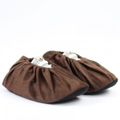 国产  绒布鞋套 家用布加厚防滑耐磨可反复清洗 鞋拖鞋