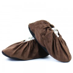 国产  绒布鞋套 家用布加厚防滑耐磨可反复洗 10双