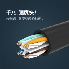 绿联 网线延长线 RJ45宽带延长线6类纯铜公对母连接线 网络连接器
