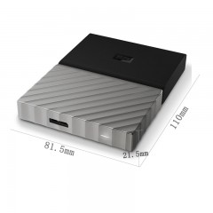 WD/西部数据 My Passport Ultra 加密移动硬盘 金属板 4TB