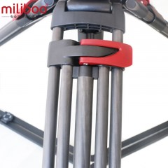 miliboo/米泊 摄影摄像机三脚架碳纤维单反相反液压云台角架  609B
