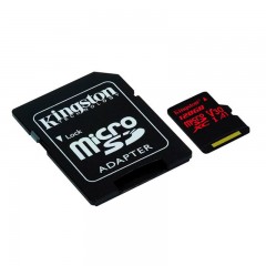 金士顿 SDCR TF卡 MicroSD卡 高速存储卡SDCR U3支持4K高清录 128G