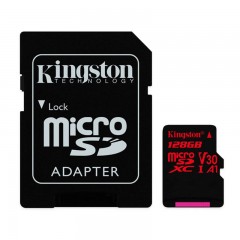 金士顿 SDCR TF卡 MicroSD卡 高速存储卡SDCR U3支持4K高清录 128G
