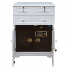 虎牌  家用实木指纹款电子密码款床头式保管箱可选防火层款 1008型