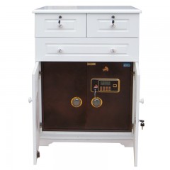 虎牌  家用实木指纹款电子密码款床头式保管箱可选防火层款 1008型