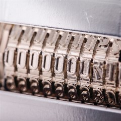 得力 7510号码机 自动号码机10位数字印章 文件编号页码器