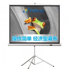 IN&VI/英微 投影仪幕布16:9高清玻纤支架幕布