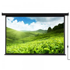 得力 挂壁式投影幕布线控白塑软幕布120英寸投影幕（16:10） 50498