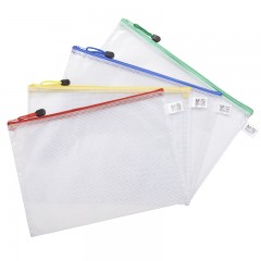 晨光 文件袋ADM94506 A4网格袋拉链考试学生办公用品