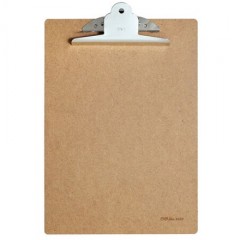 得力 A4A5板夹 原木塑料文件夹书写垫板折页板夹 办公用品