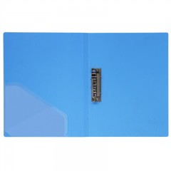 得力 文件夹  A4单双强力长押夹加插袋实用文件夹资料夹5302