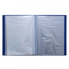 得力 5006插袋文件盒办公用品A4插页资料册文件夹80页资料夹