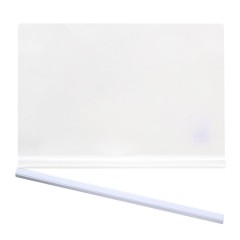 得力 5534抽杆夹拉杆文件夹A4透明拉杆夹