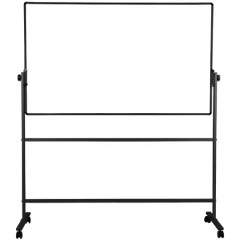 得力 7883 加厚型支架h型可移动可翻转双面磁性白板90*150cm