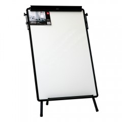 得力 7892支架式可移动三脚架白板 挂纸画板 60 90 办公室白板